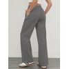 image:imageATHMILE Sweatpants Women Wide Leg High Waisted Baggy Lounge Casual Cotton Pants Fashion Y2K Gym Clothes for Fall WinterDark Grey