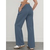 image:imageATHMILE Sweatpants Women Wide Leg High Waisted Baggy Lounge Casual Cotton Pants Fashion Y2K Gym Clothes for Fall WinterGrey Blue