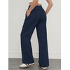 image:imageATHMILE Sweatpants Women Wide Leg High Waisted Baggy Lounge Casual Cotton Pants Fashion Y2K Gym Clothes for Fall WinterNavy Blue