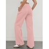 image:imageATHMILE Sweatpants Women Wide Leg High Waisted Baggy Lounge Casual Cotton Pants Fashion Y2K Gym Clothes for Fall WinterPink