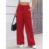 image:imageATHMILE Sweatpants Women Wide Leg High Waisted Baggy Lounge Casual Cotton Pants Fashion Y2K Gym Clothes for Fall WinterRed