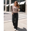 image:imageATHMILE Wide Leg Sweatpants Women High Waisted Baggy Lounge Pants Casual Comfy Joggers Fall Fashion Trendy Gym ClothesBlack