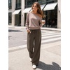 image:imageATHMILE Wide Leg Sweatpants Women High Waisted Baggy Lounge Pants Casual Comfy Joggers Fall Fashion Trendy Gym ClothesCoffee