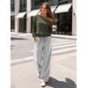 image:imageATHMILE Wide Leg Sweatpants Women High Waisted Baggy Lounge Pants Casual Comfy Joggers Fall Fashion Trendy Gym ClothesGrey