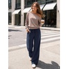 image:imageATHMILE Wide Leg Sweatpants Women High Waisted Baggy Lounge Pants Casual Comfy Joggers Fall Fashion Trendy Gym ClothesNavy