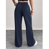 image:imageATHMILE Wide Leg Sweatpants Women High Waisted Baggy Lounge Pants Casual Comfy Joggers Fall Fashion Trendy Gym ClothesNavy