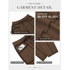 image:imageATHMILE Womens Baggy Barrel Sweatpants Wide Leg Drawstring Lounge Sweat Pants with PocketsChocolate Brown
