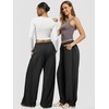 image:imageATHMILE Womens Baggy Wide Leg Pants Y2k Teen Girl Drawstring Track Pants Lounge Sweatpants Women 2026Black