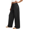image:imageATHMILE Womens Baggy Wide Leg Pants Y2k Teen Girl Drawstring Track Pants Lounge Sweatpants Women 2026Black