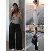 image:imageATHMILE Womens Baggy Wide Leg Pants Y2k Teen Girl Drawstring Track Pants Lounge Sweatpants Women 2026Black