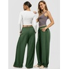 image:imageATHMILE Womens Baggy Wide Leg Pants Y2k Teen Girl Drawstring Track Pants Lounge Sweatpants Women 2026Green