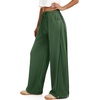 image:imageATHMILE Womens Baggy Wide Leg Pants Y2k Teen Girl Drawstring Track Pants Lounge Sweatpants Women 2026Green