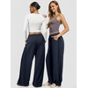 image:imageATHMILE Womens Baggy Wide Leg Pants Y2k Teen Girl Drawstring Track Pants Lounge Sweatpants Women 2026Navy