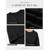 image:imageATHMILE Womens Casual Crew Neck Sweatshirt Loose Soft Long Sleeve Shirts Oversized Pullover Tops Fall OutfitsBlack