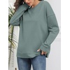 image:imageATHMILE Womens Casual Crew Neck Sweatshirt Loose Soft Long Sleeve Shirts Oversized Pullover Tops Fall OutfitsBlue