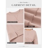 image:imageATHMILE Womens Casual Crew Neck Sweatshirt Loose Soft Long Sleeve Shirts Oversized Pullover Tops Fall OutfitsPink