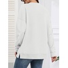 image:imageATHMILE Womens Casual Crew Neck Sweatshirt Loose Soft Long Sleeve Shirts Oversized Pullover Tops Fall OutfitsWhite