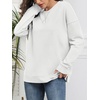 image:imageATHMILE Womens Casual Crew Neck Sweatshirt Loose Soft Long Sleeve Shirts Oversized Pullover Tops Fall OutfitsWhite