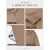 image:imageATHMILE Womens Fall Hoodies Half Zip Sweatshirts Long Sleeve Cropped Hooded Pullover Winter Fashion Clothes 2025Khaki