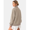 image:imageATHMILE Womens Fleece Sweatshirts with Pockets Oversized Mock Neck Sweatshirt Turtleneck Pullover Fall Fashion Outfits 2026Coffeegrey