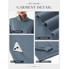 image:imageATHMILE Womens Fleece Sweatshirts with Pockets Oversized Mock Neck Sweatshirt Turtleneck Pullover Fall Fashion Outfits 2026Gray Blue