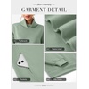 image:imageATHMILE Womens Fleece Sweatshirts with Pockets Oversized Mock Neck Sweatshirt Turtleneck Pullover Fall Fashion Outfits 2026Gray Green
