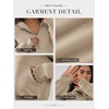 image:imageATHMILE Womens Hoodies Long Sleeve Fleece Quarter Zip Pullover Workout Oversized Sweatshirt Fall Winter Crop Jacket Tops 2025Coffeegrey