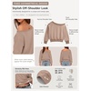 image:imageATHMILE Womens Off the Shoulder Sweatshirt Long Sleeve Crop Top  Casual Fall OutfitsTrendy Streetwear Pullover Comfy Sexy Y2K HoodiesCute Teen Girl FashionCoffee Grey