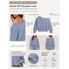image:imageATHMILE Womens Off the Shoulder Sweatshirt Long Sleeve Crop Top  Casual Fall OutfitsTrendy Streetwear Pullover Comfy Sexy Y2K HoodiesCute Teen Girl FashionBlue