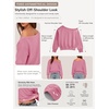 image:imageATHMILE Womens Off the Shoulder Sweatshirt Long Sleeve Crop Top  Casual Fall OutfitsTrendy Streetwear Pullover Comfy Sexy Y2K HoodiesCute Teen Girl FashionPink
