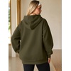 image:imageATHMILE Womens Oversized Hoodies Fleece Sweatshirts with Pocket  Drop Shoulder Fall ClothesTrendy Streetwear PulloverComfort Workout Winter OutfitsArmy Green
