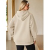 image:imageATHMILE Womens Oversized Hoodies Fleece Sweatshirts with Pocket  Drop Shoulder Fall ClothesTrendy Streetwear PulloverComfort Workout Winter OutfitsBeige