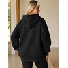 image:imageATHMILE Womens Oversized Hoodies Fleece Sweatshirts with Pocket  Drop Shoulder Fall ClothesTrendy Streetwear PulloverComfort Workout Winter OutfitsBlack