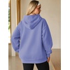 image:imageATHMILE Womens Oversized Hoodies Fleece Sweatshirts with Pocket  Drop Shoulder Fall ClothesTrendy Streetwear PulloverComfort Workout Winter OutfitsBlue Purple