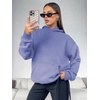 image:imageATHMILE Womens Oversized Hoodies Fleece Sweatshirts with Pocket  Drop Shoulder Fall ClothesTrendy Streetwear PulloverComfort Workout Winter OutfitsBlue Purple