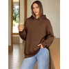 image:imageATHMILE Womens Oversized Hoodies Fleece Sweatshirts with Pocket  Drop Shoulder Fall ClothesTrendy Streetwear PulloverComfort Workout Winter OutfitsCoffee
