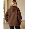 image:imageATHMILE Womens Oversized Hoodies Fleece Sweatshirts with Pocket  Drop Shoulder Fall ClothesTrendy Streetwear PulloverComfort Workout Winter OutfitsCoffee