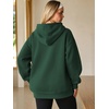 image:imageATHMILE Womens Oversized Hoodies Fleece Sweatshirts with Pocket  Drop Shoulder Fall ClothesTrendy Streetwear PulloverComfort Workout Winter OutfitsDark Green