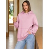 image:imageATHMILE Womens Oversized Hoodies Fleece Sweatshirts with Pocket  Drop Shoulder Fall ClothesTrendy Streetwear PulloverComfort Workout Winter OutfitsLight Pink