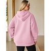 image:imageATHMILE Womens Oversized Hoodies Fleece Sweatshirts with Pocket  Drop Shoulder Fall ClothesTrendy Streetwear PulloverComfort Workout Winter OutfitsLight Pink