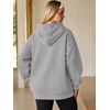 image:imageATHMILE Womens Oversized Hoodies Fleece Sweatshirts with Pocket  Drop Shoulder Fall ClothesTrendy Streetwear PulloverComfort Workout Winter OutfitsLight Grey