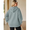 image:imageATHMILE Womens Oversized Hoodies Fleece Sweatshirts with Pocket  Drop Shoulder Fall ClothesTrendy Streetwear PulloverComfort Workout Winter OutfitsLight Green