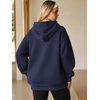 image:imageATHMILE Womens Oversized Hoodies Fleece Sweatshirts with Pocket  Drop Shoulder Fall ClothesTrendy Streetwear PulloverComfort Workout Winter OutfitsNavy