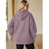 image:imageATHMILE Womens Oversized Hoodies Fleece Sweatshirts with Pocket  Drop Shoulder Fall ClothesTrendy Streetwear PulloverComfort Workout Winter OutfitsNutmeg