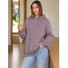 image:imageATHMILE Womens Oversized Hoodies Fleece Sweatshirts with Pocket  Drop Shoulder Fall ClothesTrendy Streetwear PulloverComfort Workout Winter OutfitsNutmeg