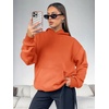image:imageATHMILE Womens Oversized Hoodies Fleece Sweatshirts with Pocket  Drop Shoulder Fall ClothesTrendy Streetwear PulloverComfort Workout Winter OutfitsOrange