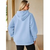 image:imageATHMILE Womens Oversized Hoodies Fleece Sweatshirts with Pocket  Drop Shoulder Fall ClothesTrendy Streetwear PulloverComfort Workout Winter OutfitsSky Blue