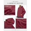 image:imageATHMILE Womens Oversized Hoodies Fleece Sweatshirts with Pocket  Drop Shoulder Fall ClothesTrendy Streetwear PulloverComfort Workout Winter OutfitsWine Red