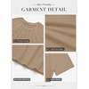 image:imageATHMILE Womens Short Sleeve Shirts Trendy Dressy Tops Business Casual Tee Fashion Knitted Blouses Y2k Outfits 2025Khaki
