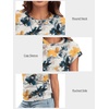 image:imageATHMILE Womens Summer Tops Cap Sleeve Ruched Tshirts Business Casual Crewneck Trendy Outfits Basic Fashion Dressy ClothesMultiteal